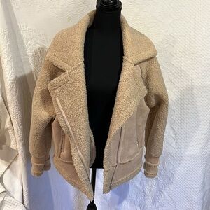 Princess Polly Sherpa jacket, size S/M